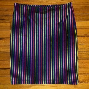 Vintage Stripe Mini Skirt by American Apparel